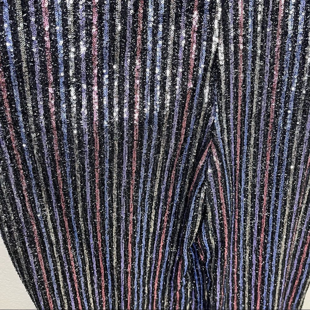 NEW Maeve Anthropologie Disco Halter Sequined Jumpsuit - Picture 9 of 15